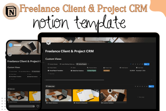 Download Freelance Client &amp; Project CRM Notion - Free Collection