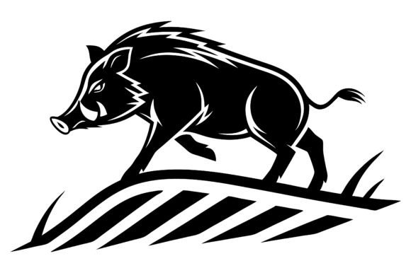 Download Pig Silhouette Outline Black Vector Art - Silhouette outline Collection