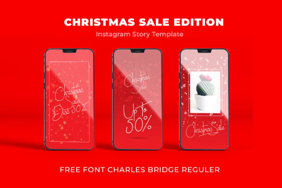Download Template Christmas &amp; FREE FONT CHARLES - Free Collection